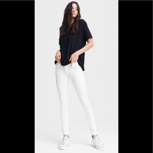 Rag & Bone white high rise skinny jean